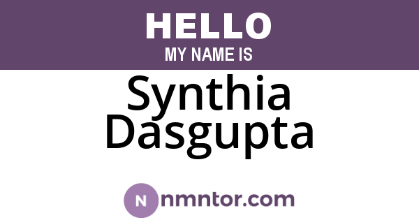 Synthia Dasgupta