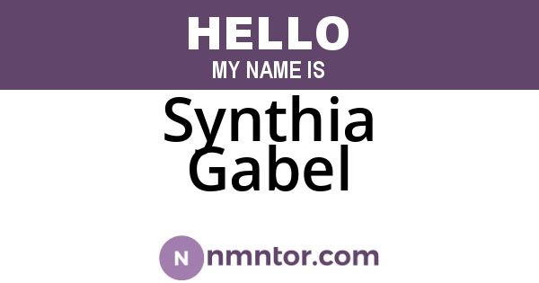 Synthia Gabel
