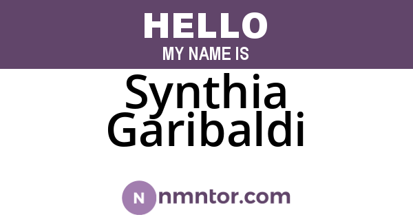 Synthia Garibaldi