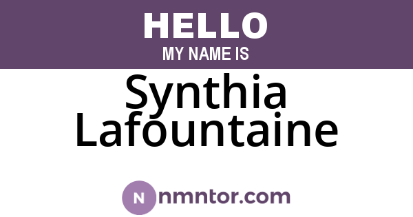 Synthia Lafountaine