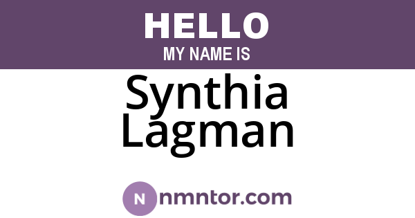 Synthia Lagman