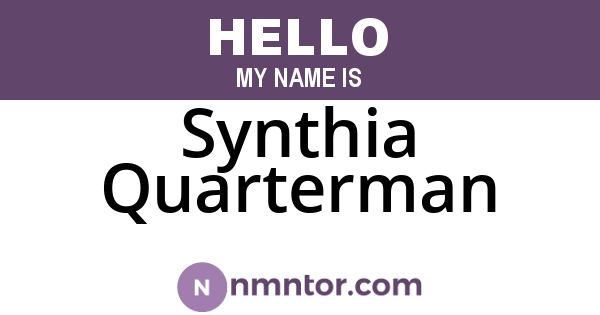 Synthia Quarterman