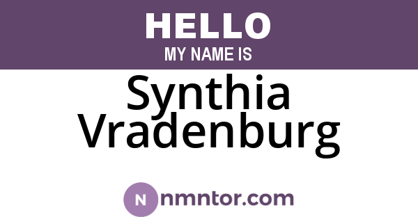 Synthia Vradenburg