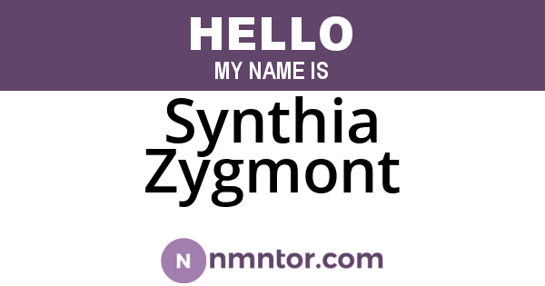 Synthia Zygmont