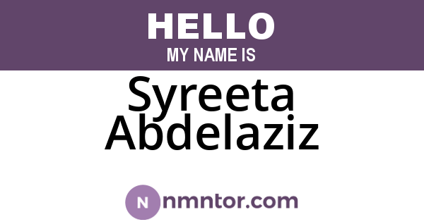 Syreeta Abdelaziz