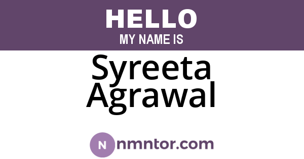 Syreeta Agrawal