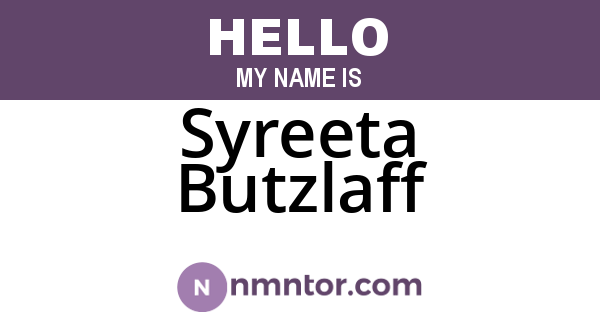 Syreeta Butzlaff