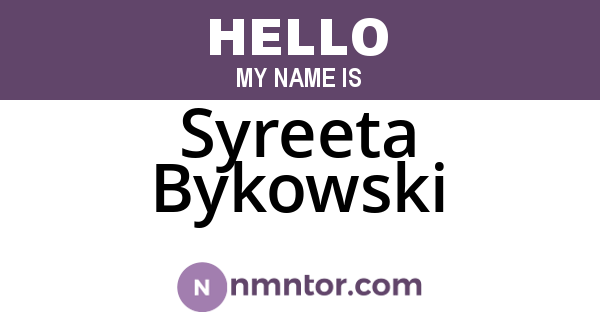 Syreeta Bykowski