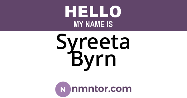 Syreeta Byrn