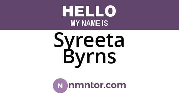 Syreeta Byrns