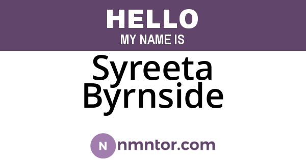 Syreeta Byrnside