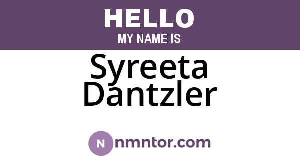 Syreeta Dantzler