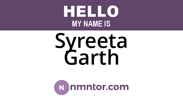 Syreeta Garth