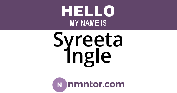 Syreeta Ingle