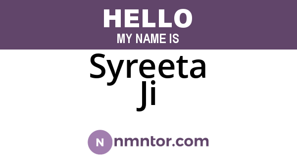 Syreeta Ji