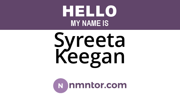 Syreeta Keegan