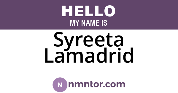 Syreeta Lamadrid