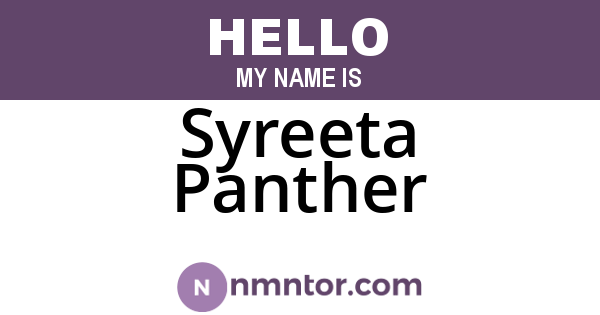 Syreeta Panther