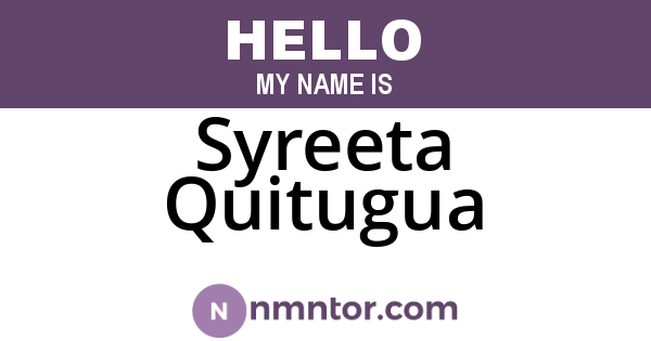 Syreeta Quitugua