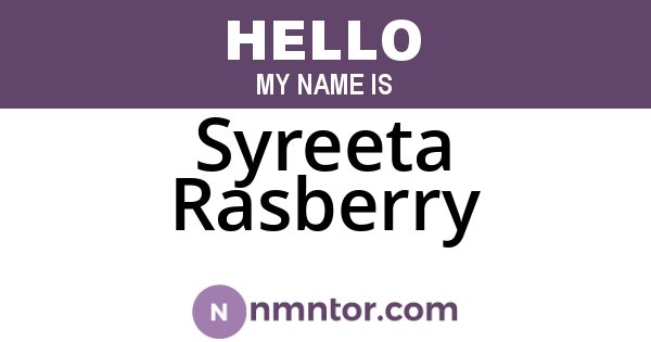 Syreeta Rasberry