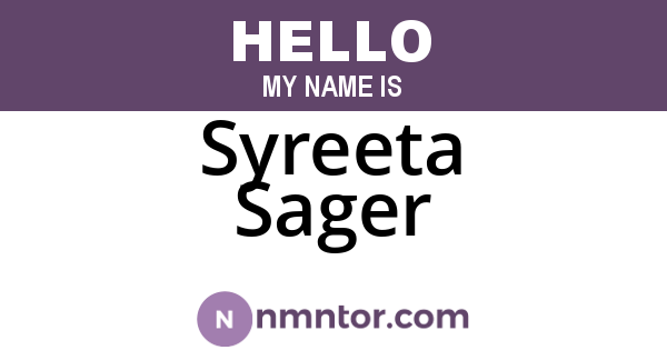 Syreeta Sager