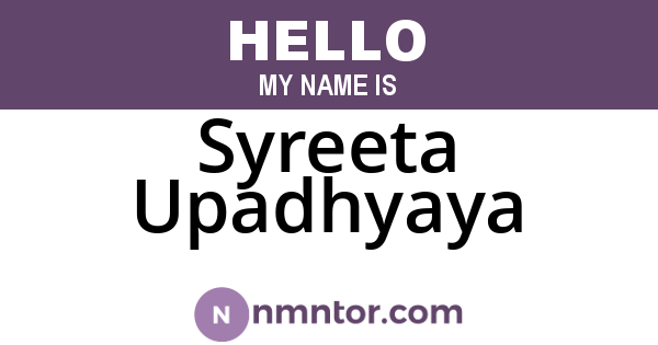 Syreeta Upadhyaya