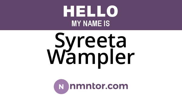 Syreeta Wampler