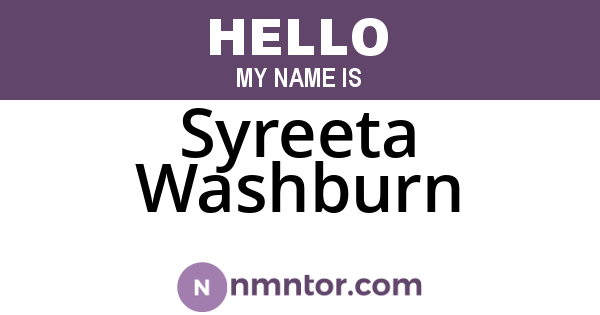 Syreeta Washburn