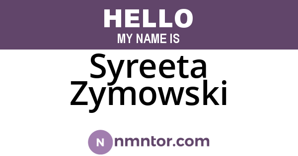 Syreeta Zymowski