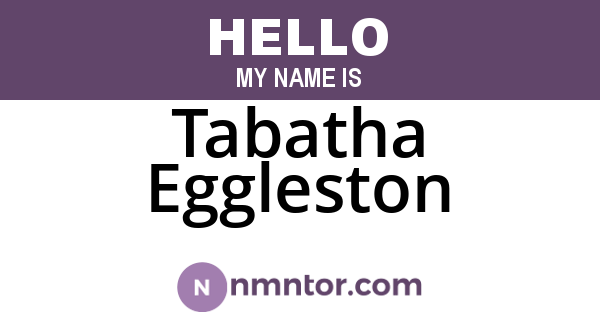 Tabatha Eggleston
