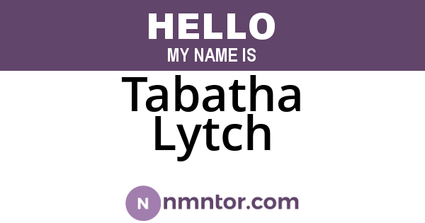 Tabatha Lytch