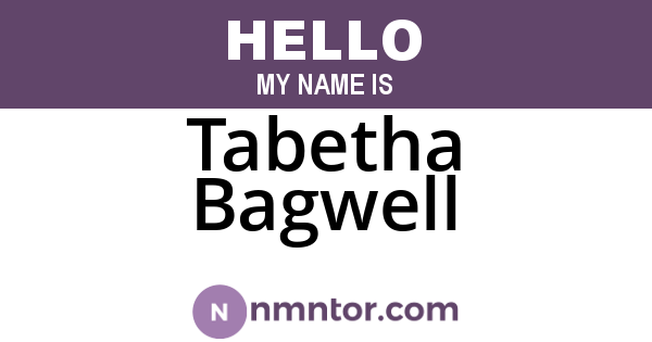 Tabetha Bagwell