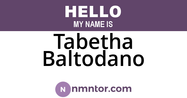Tabetha Baltodano