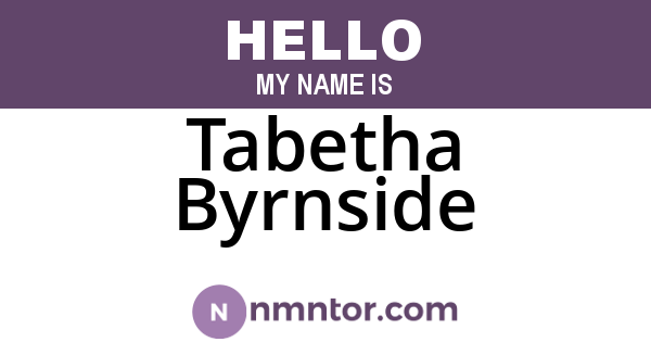 Tabetha Byrnside