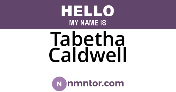 Tabetha Caldwell