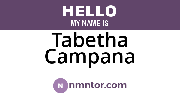 Tabetha Campana