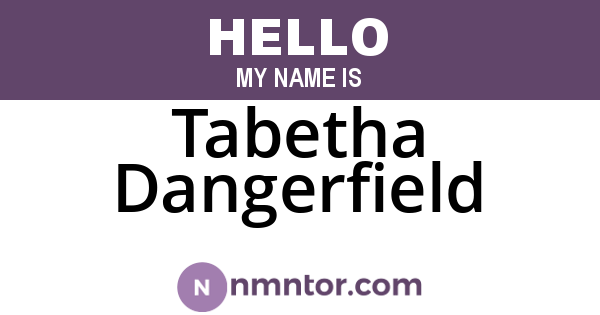 Tabetha Dangerfield