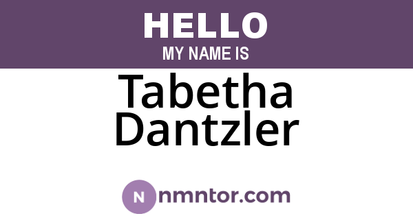 Tabetha Dantzler