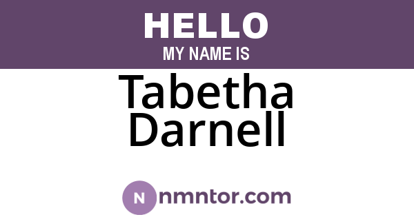 Tabetha Darnell