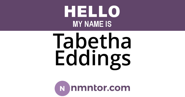 Tabetha Eddings