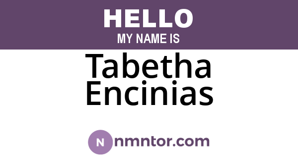 Tabetha Encinias