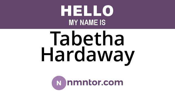 Tabetha Hardaway