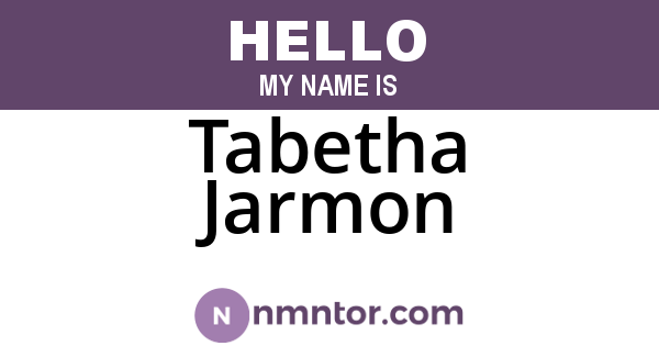 Tabetha Jarmon