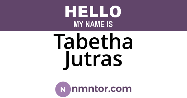 Tabetha Jutras