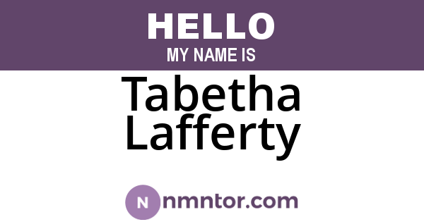 Tabetha Lafferty