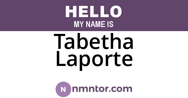 Tabetha Laporte