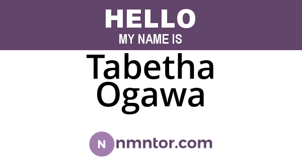 Tabetha Ogawa