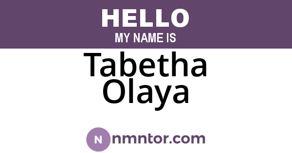 Tabetha Olaya