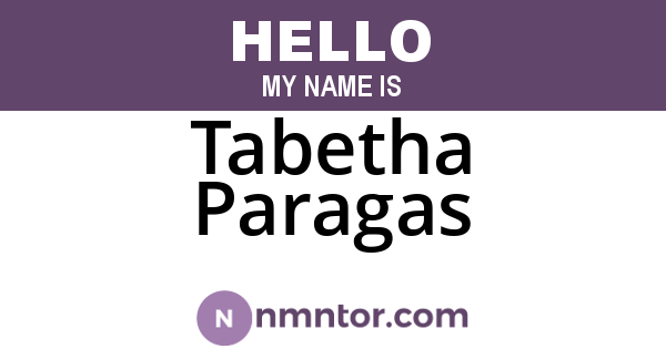 Tabetha Paragas