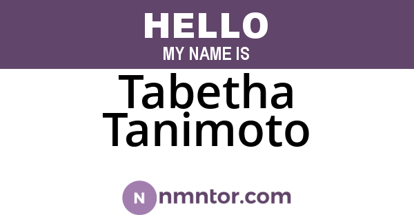 Tabetha Tanimoto